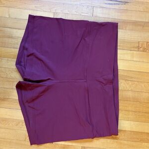 High Waisted Bikers! dark red *shorties* 3” inseam by PrAna